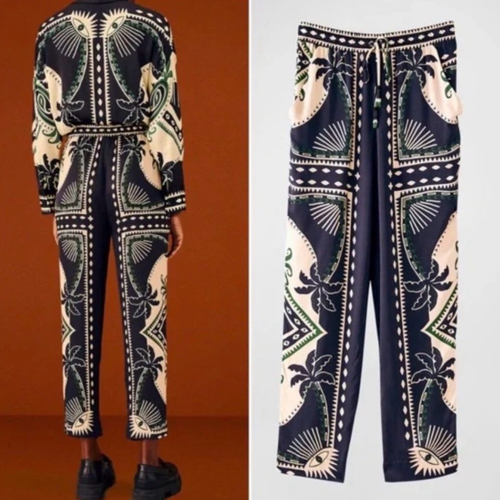 Farm Rio Mystic Scarf Pants sz XL